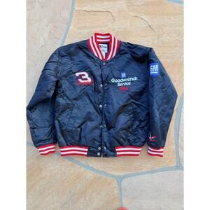 Vintage DALE EARNHARDT Chase Authentic SATIN JACKET GOODWRENCH Mens Large